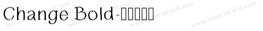 Change Bold字体转换